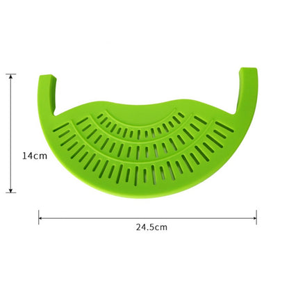Food Oil Drainer Silicone Pot Pan Bowl Funnel Strainer