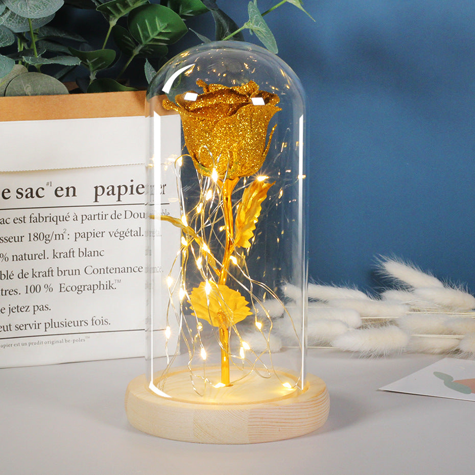 Romantic Glass Rose Light