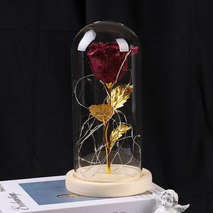 Romantic Glass Rose Light