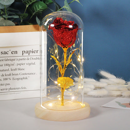 Romantic Glass Rose Light