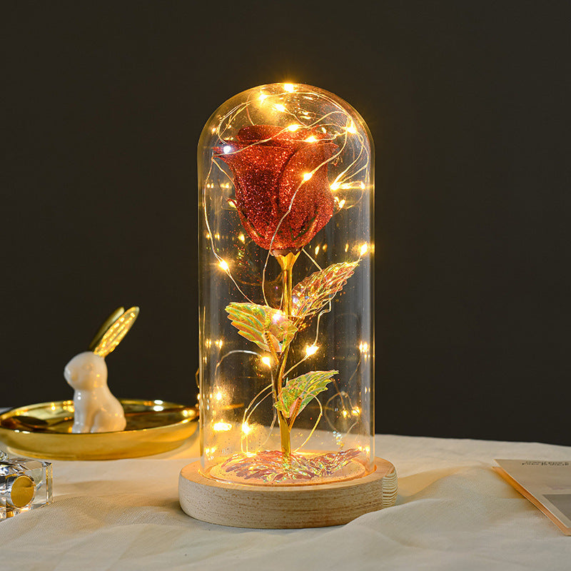 Romantic Glass Rose Light