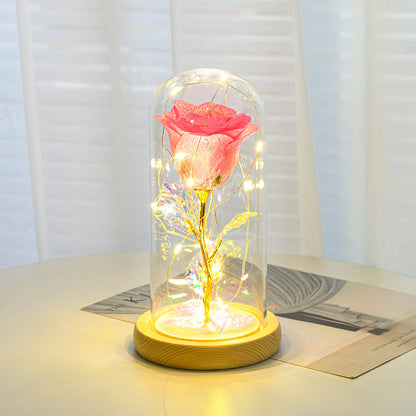 Romantic Glass Rose Light