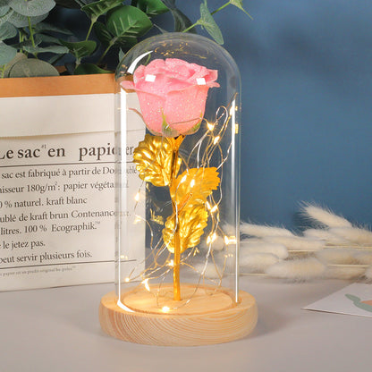 Romantic Glass Rose Light